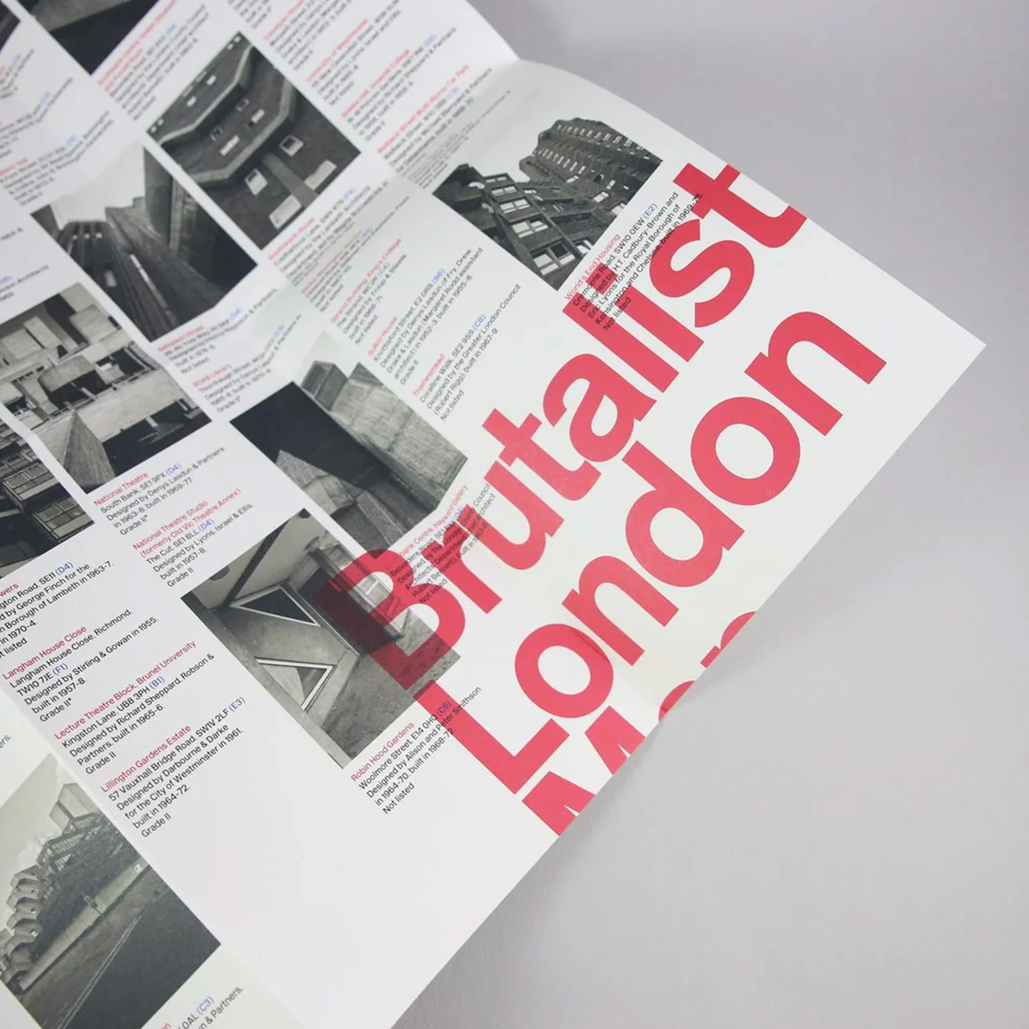 Brutalist London Map 2nd Edition by Blue Crow Media - Image 3