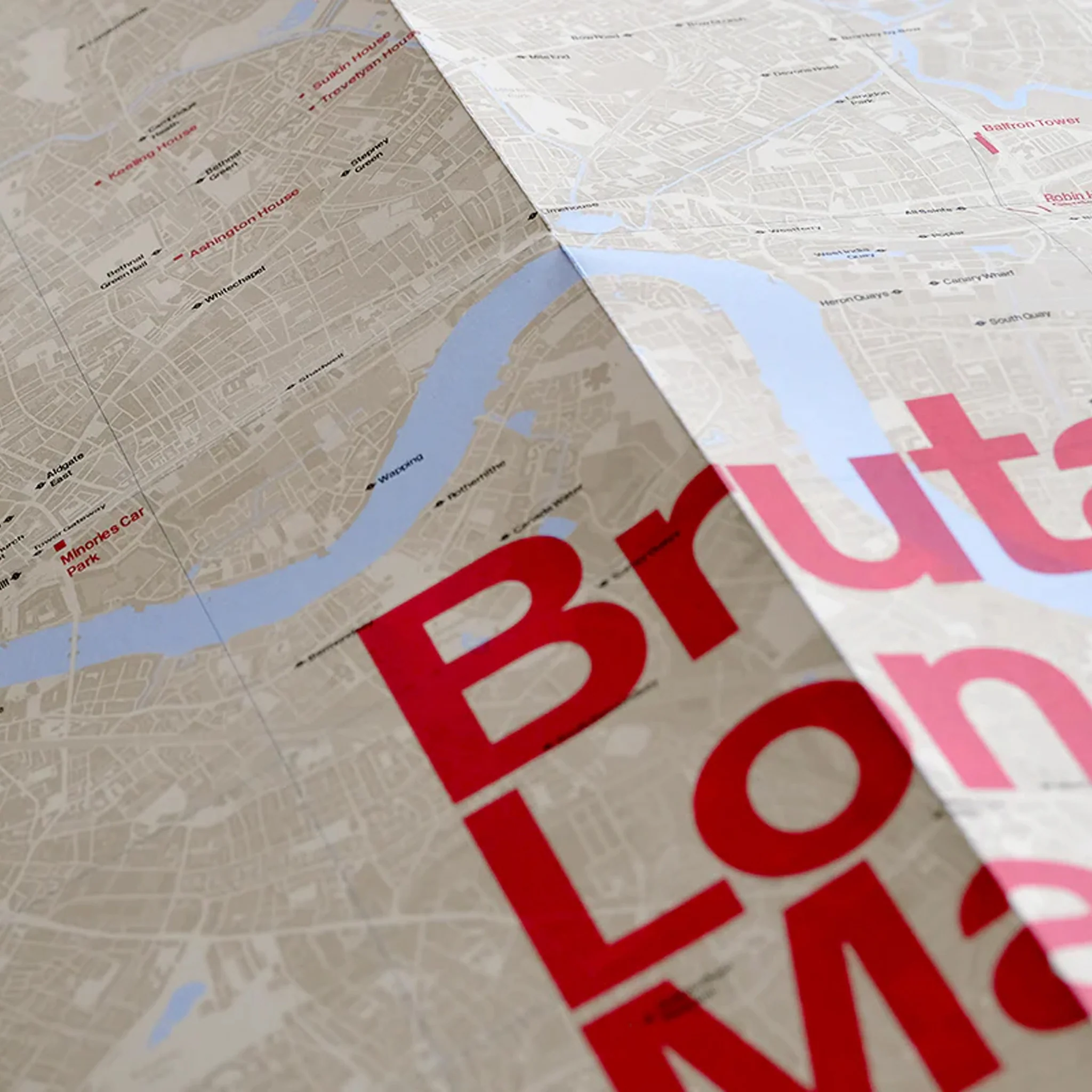 Brutalist London Map 2nd Edition by Blue Crow Media - Image 4