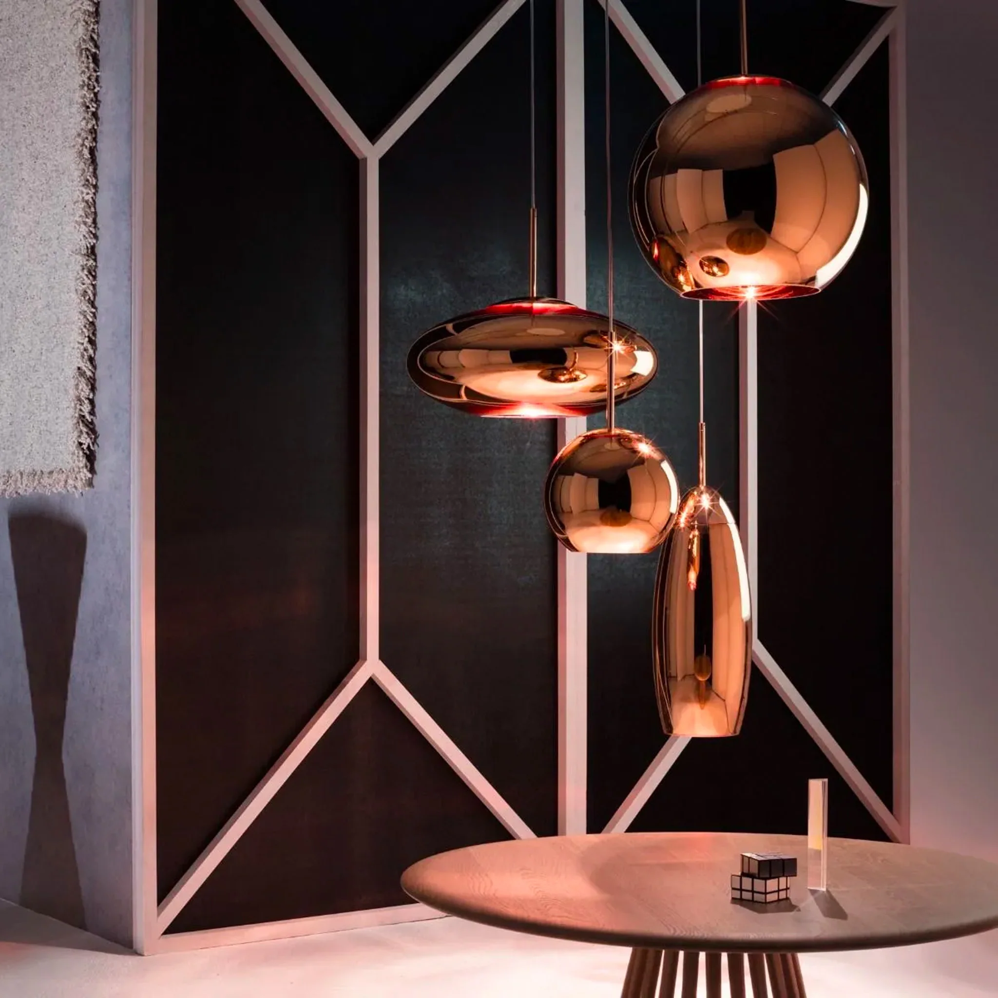 Copper Round LED Pendant by Tom Dixon - Image 3