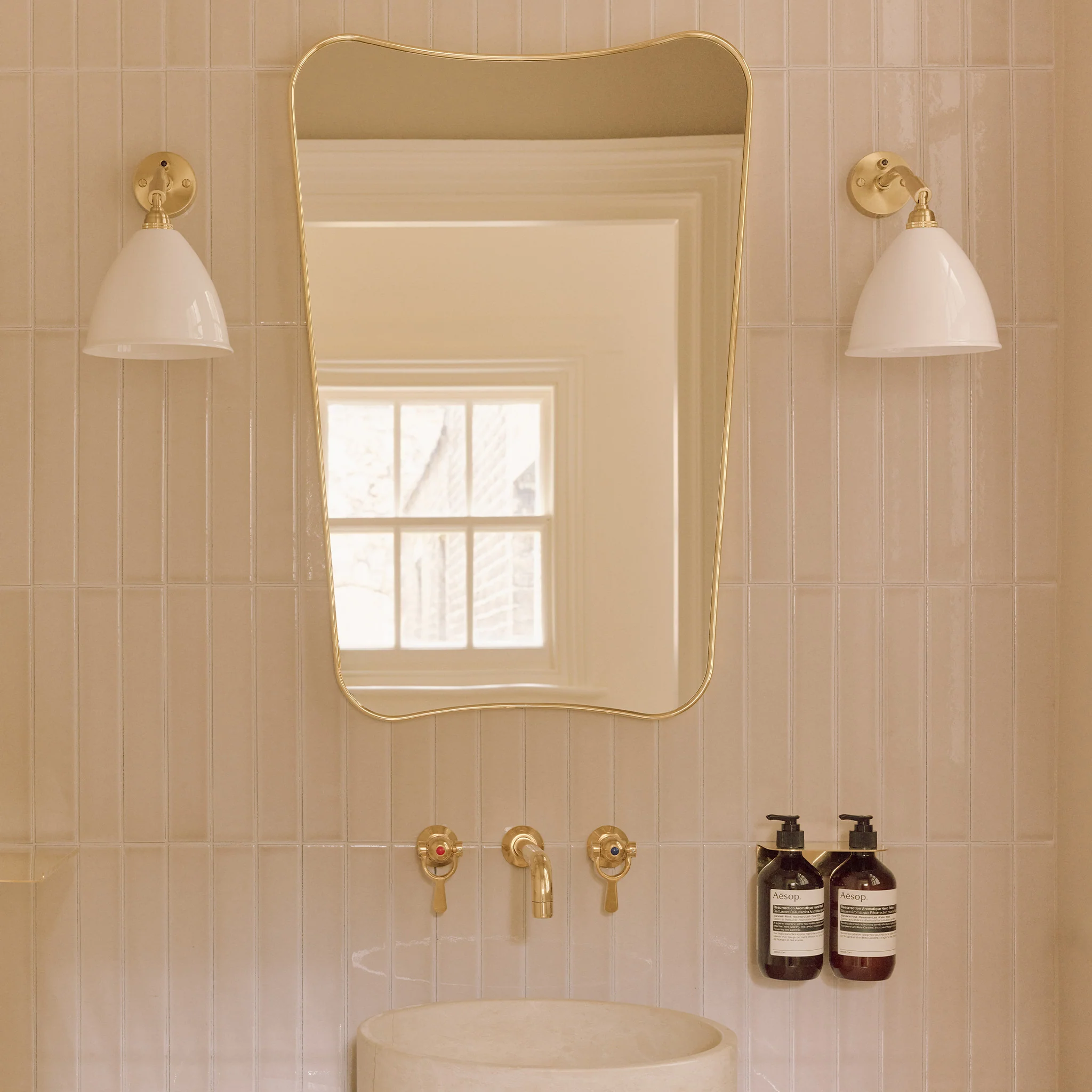 F.A.33 Wall Mirror - Brass by Gubi - Image 5