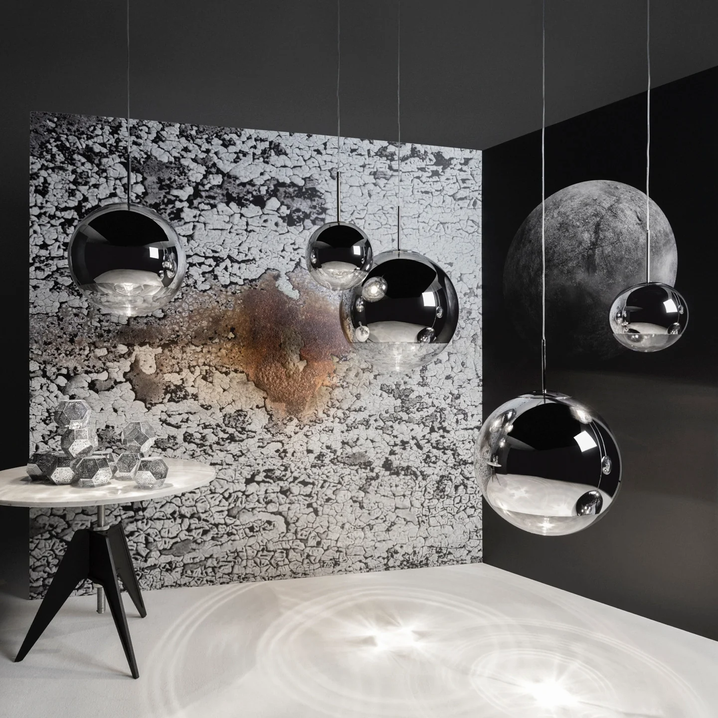 Mirror Ball Silver LED Pendant by Tom Dixon - Image 3