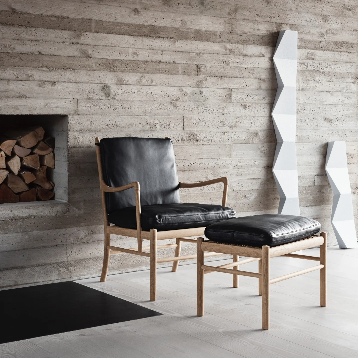 OW149F Colonial Footstool by Carl Hansen & Søn - Image 4